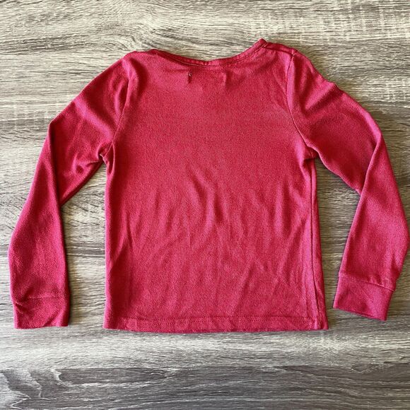 Rae Dunn Jingle All the Way Kids Size 8 Red Long Sleeve Tee Christmas Holiday - Picture 3 of 6